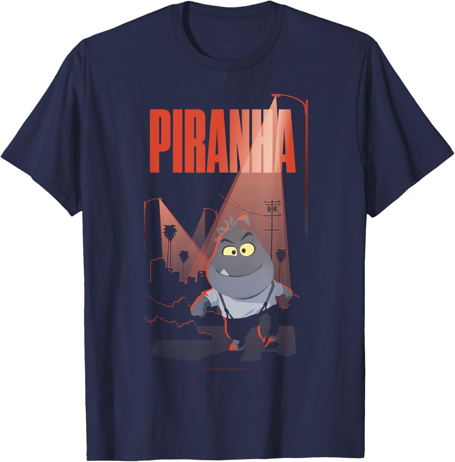 The Bad Guys Mr. Piranha City Street Light T-Shirt - T-Shirt | Navy