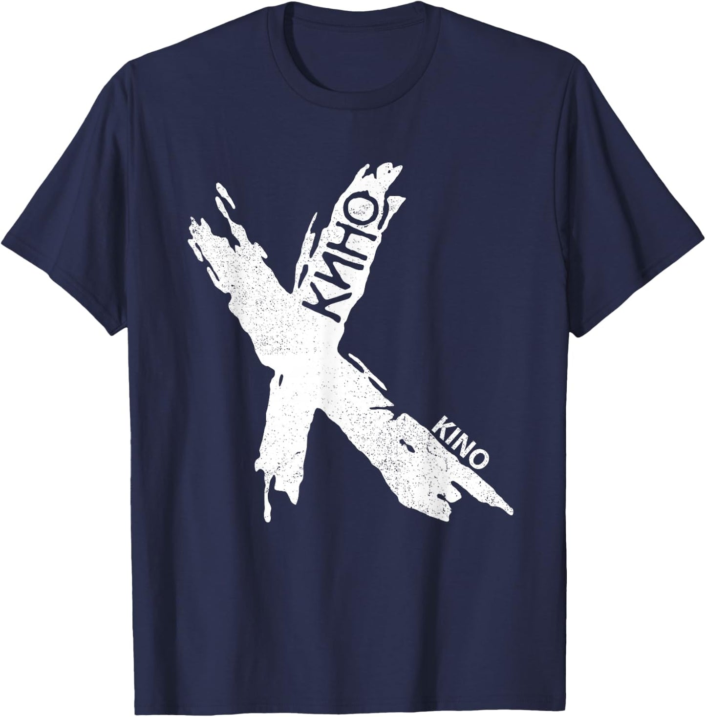 Wiktor Zoi Rock Musician Russia Cinema USSR T-Shirt - T-Shirt | Navy