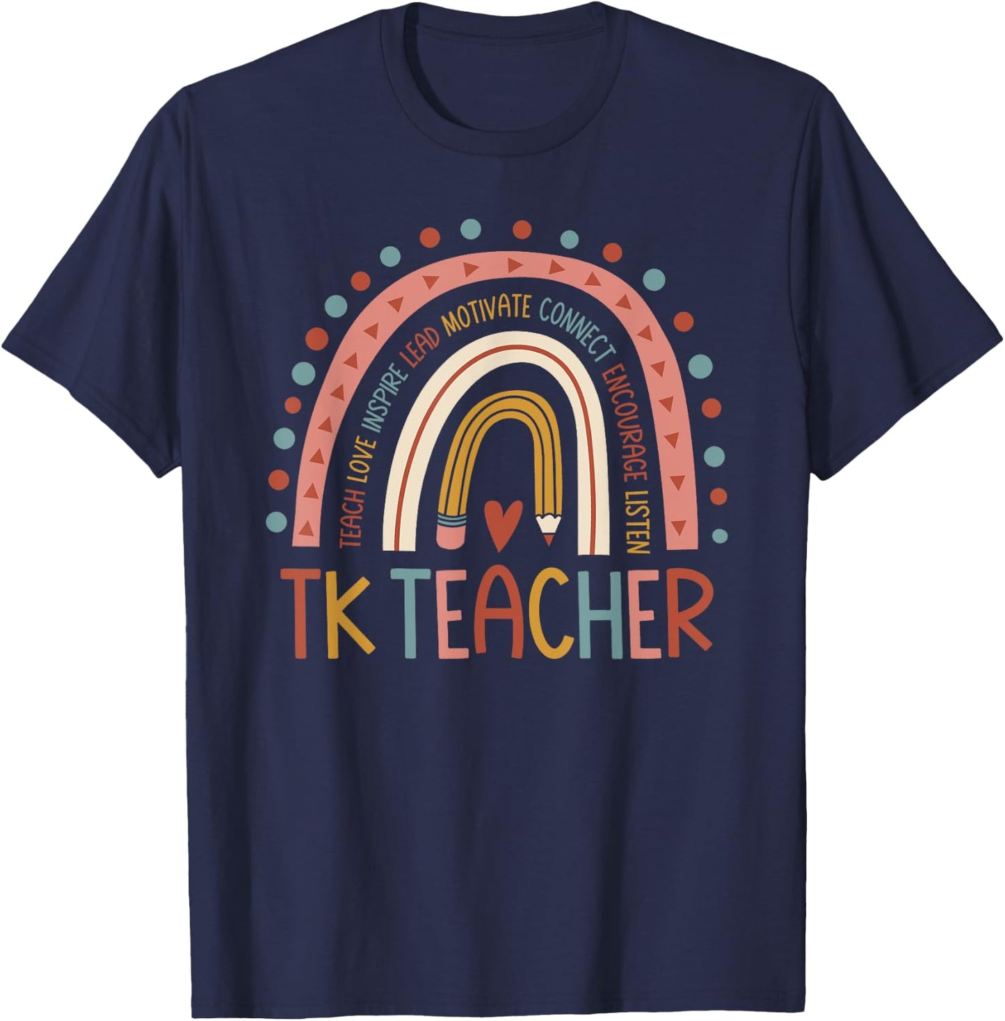 TK Teacher Back To School Teacher T-Shirt - T-Shirt | Navy