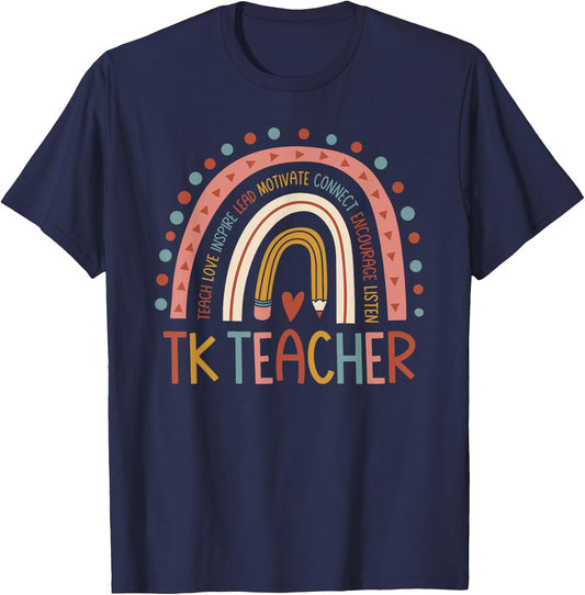TK Teacher Back To School Teacher T-Shirt - T-Shirt | Navy