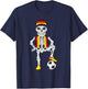 Germany Soccer Skeleton Fan Team T-Shirt - T-Shirt | Navy