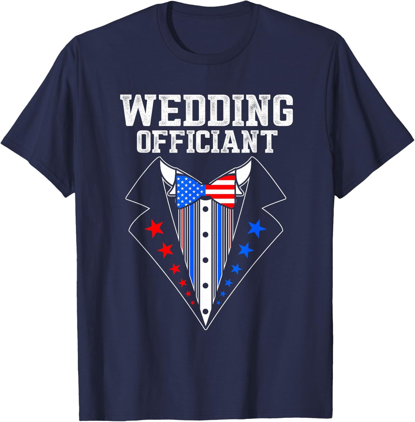 Wedding Officiant Proposals Internet Ordained Minister Gift T-Shirt - T-Shirt | Navy