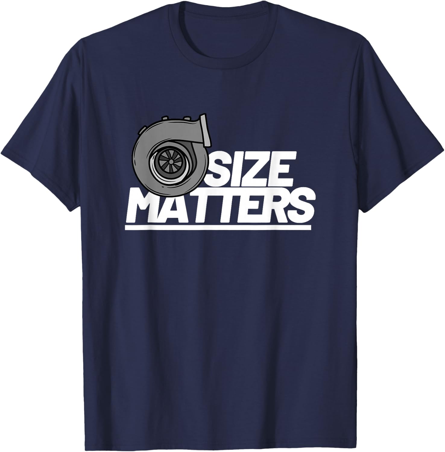 Size Matters Turbo Car Show T-Shirt - T-Shirt | Navy