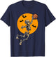 Basketball Skeleton Halloween Men Boys Basketball Halloween T-Shirt - T-Shirt | Navy