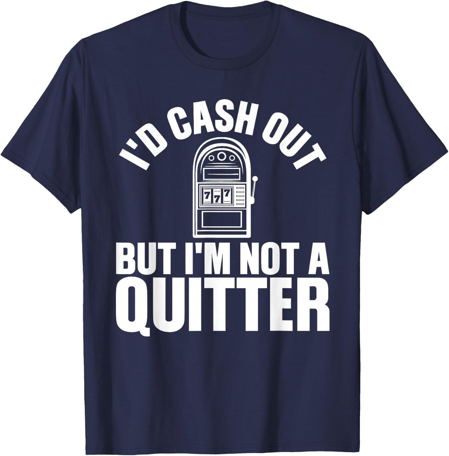 Funny Casino Designs Women Gambling Game Players T-Shirt - T-Shirt | Navy