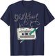 Cassette 80s 90s Retro Party Costume Nostalgia Cassette T-Shirt - T-Shirt | Navy