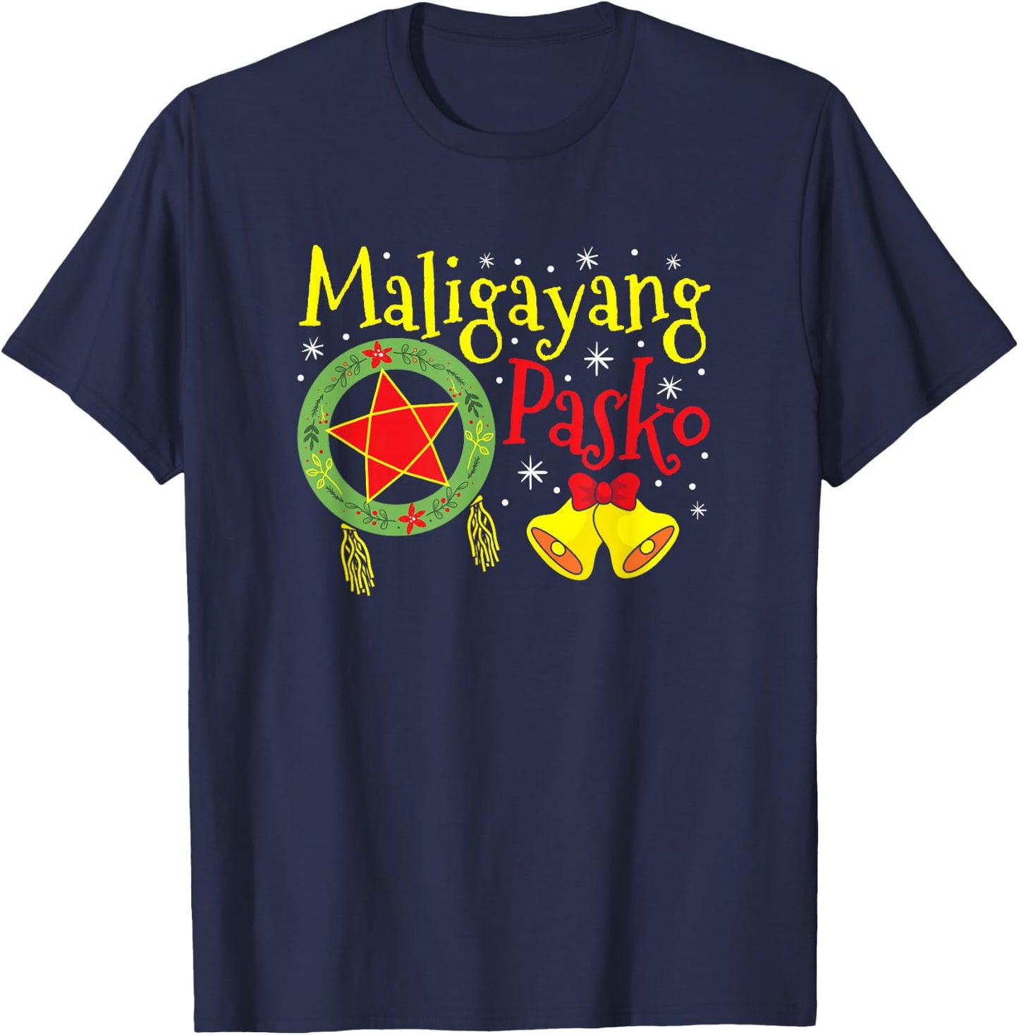 Philippines Filipino Christmas Maligayang Pasko T-Shirt - T-Shirt | Navy