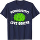 Funny Neurologist Costume Halloween Outfit Love Brains T-Shirt - T-Shirt | Navy