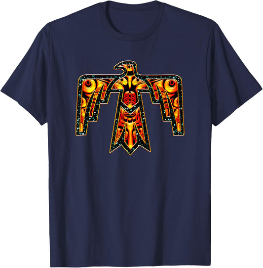 Thunderbird Native American Symbol Power Eagle Falcon Shirt T-Shirt - T-Shirt | Navy