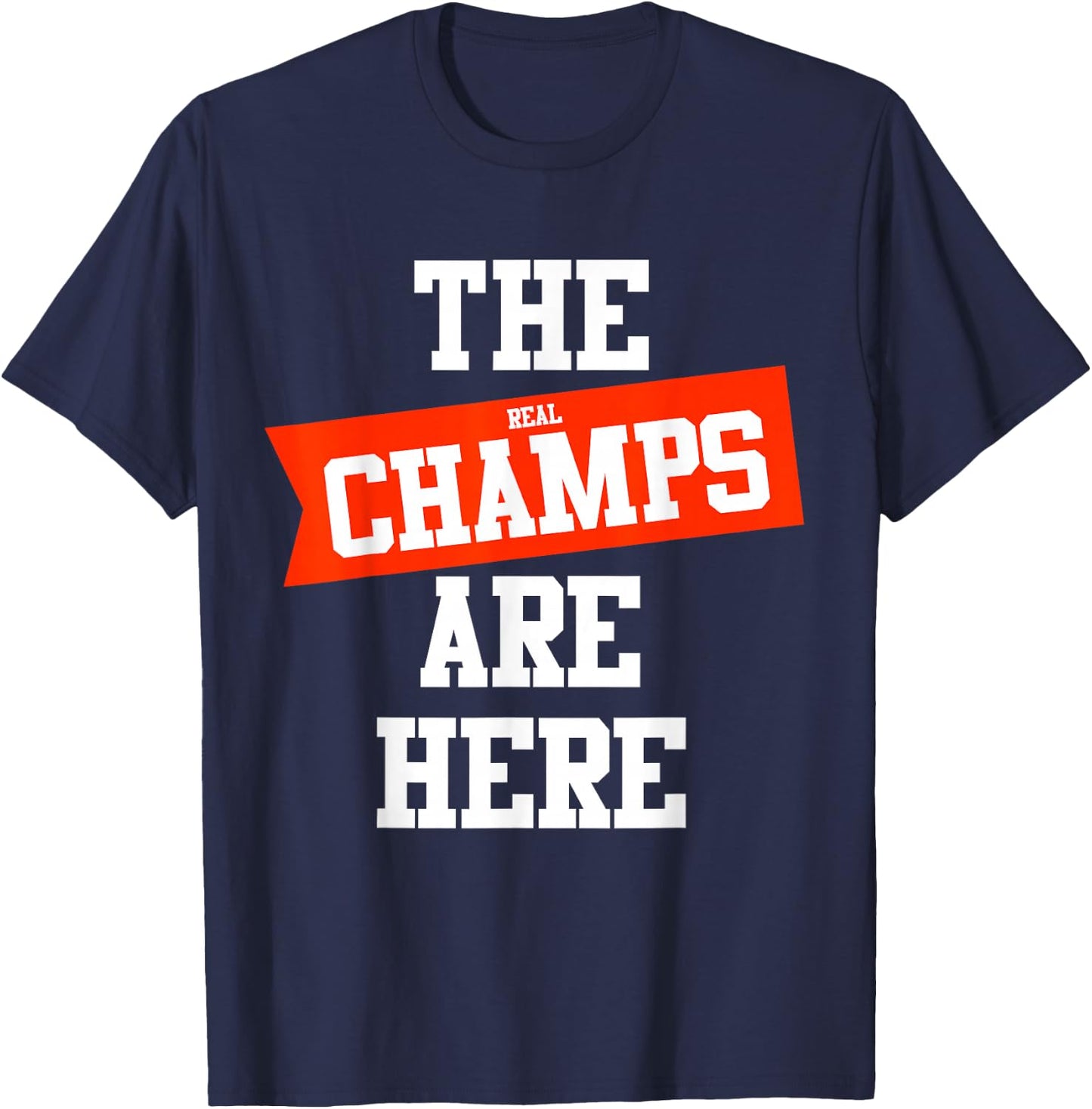 The CHAMPS ARE HERE fantasy winner men, woman, teens T-Shirt - T-Shirt | Navy