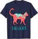 Swedish Dala Cat Dalecarlian Horse Kitty Katt Cat Nordic T-Shirt - T-Shirt | Navy