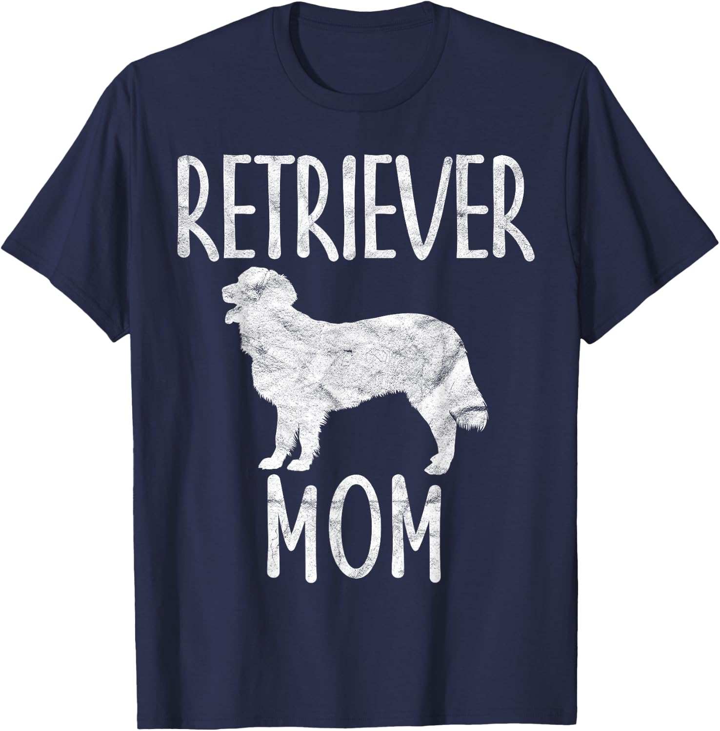 Vintage Retriever Mom Gift Dog Owner Pet Mother Retrievers T-Shirt - T-Shirt | Navy
