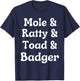 Wind in the Willows Character Funny T-Shirt - T-Shirt | Navy