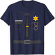 Prison Guard Correctional Officer Easy Halloween Costume Fun T-Shirt - T-Shirt | Navy