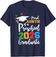 Proud Auntie of A Preschool 2026 Graduate Class of 2026 Grad T-Shirt - T-Shirt | Navy