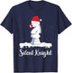 Silent Knight Chess Pun Xmas Knight Figure Christmas Chess T-Shirt - T-Shirt | Navy