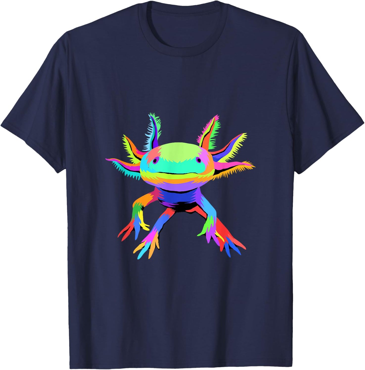 Axolotl Pop Art Axolotl Animal Axolotl Lover T-Shirt - T-Shirt | Navy