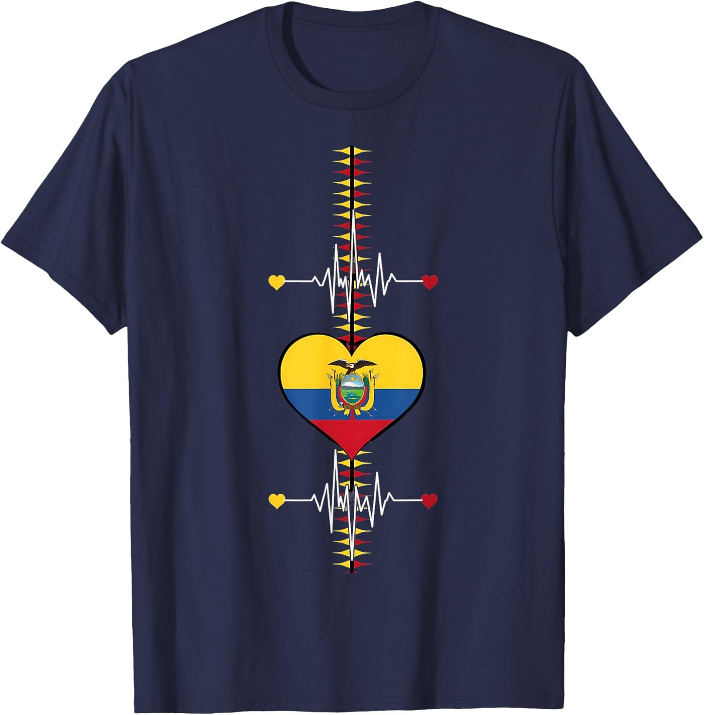 Ecuador Flag Ecuadorian Pride T-Shirt - T-Shirt | Navy