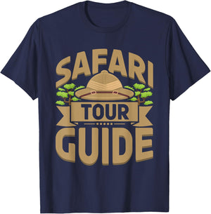 Safari Tour Guide Costume Africa Zoo Outfit Safari Tour T-Shirt - T-Shirt | Navy