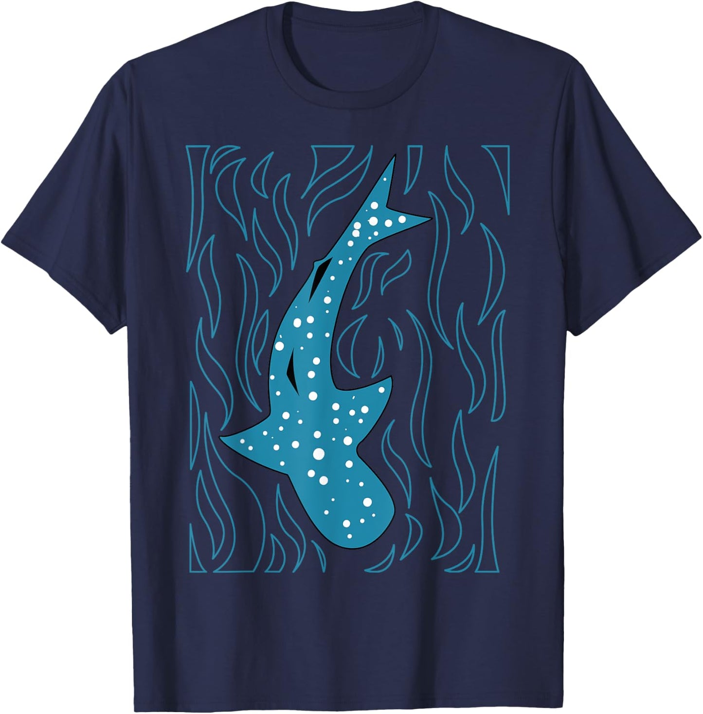 Whale Shark Lover Filter Feeder Fish Colossal Sea Animal T-Shirt - T-Shirt | Navy