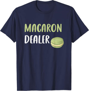Cute Macaron Dealer - Funny Macaron Lover Baker T-Shirt - T-Shirt | Navy
