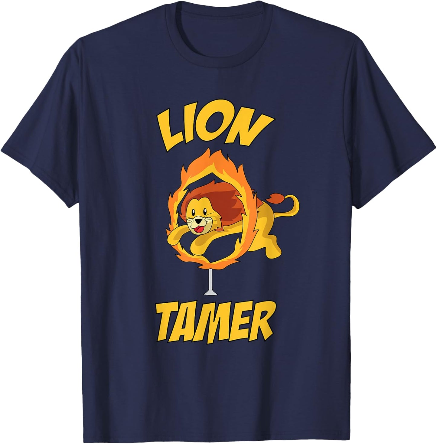 Circus Lion Tamer Shirt - Lion Tamer Costume T-Shirt - T-Shirt | Navy