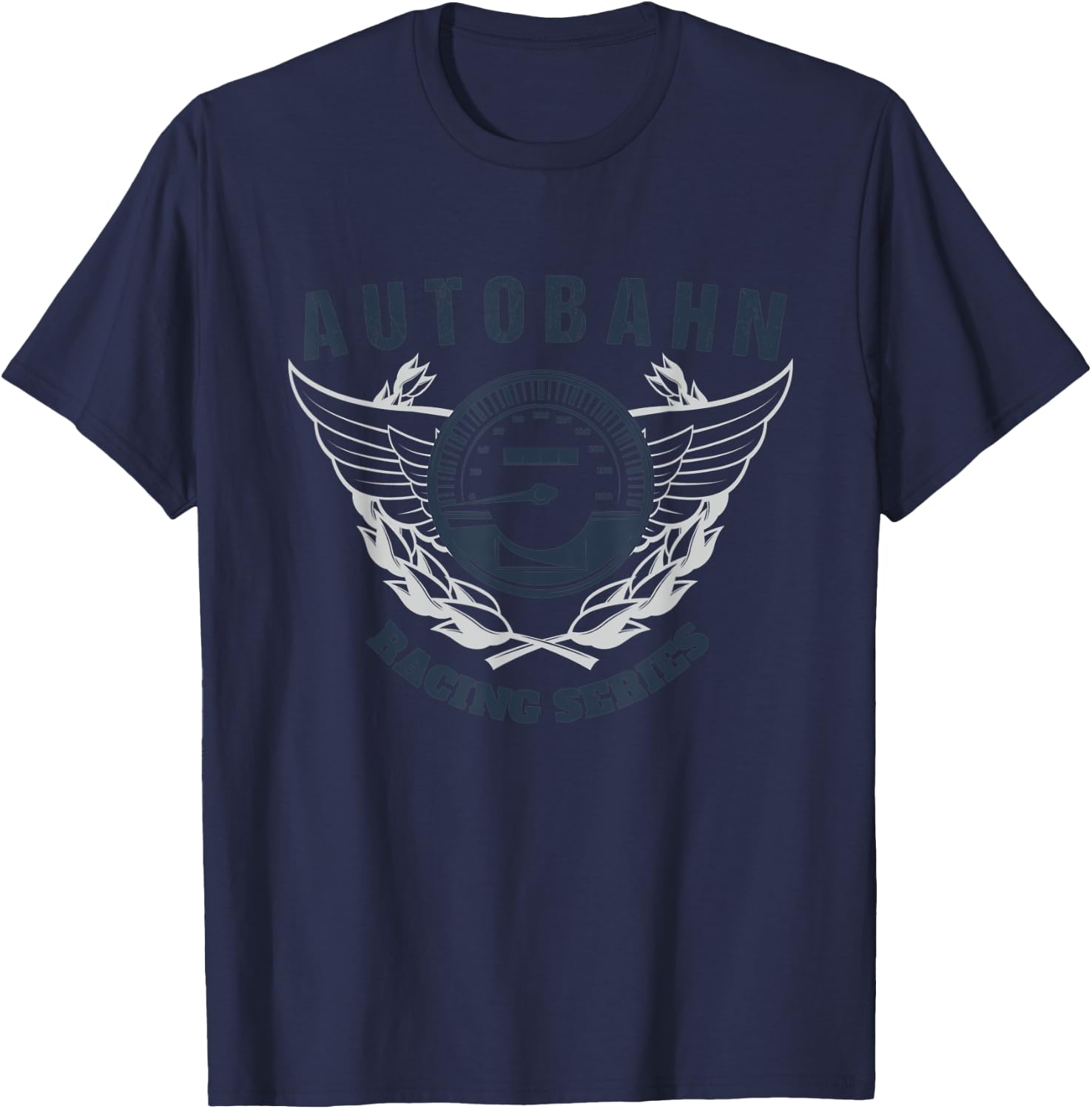 German Autobahn Highway No Speed Limit Racing T-Shirt - T-Shirt | Navy