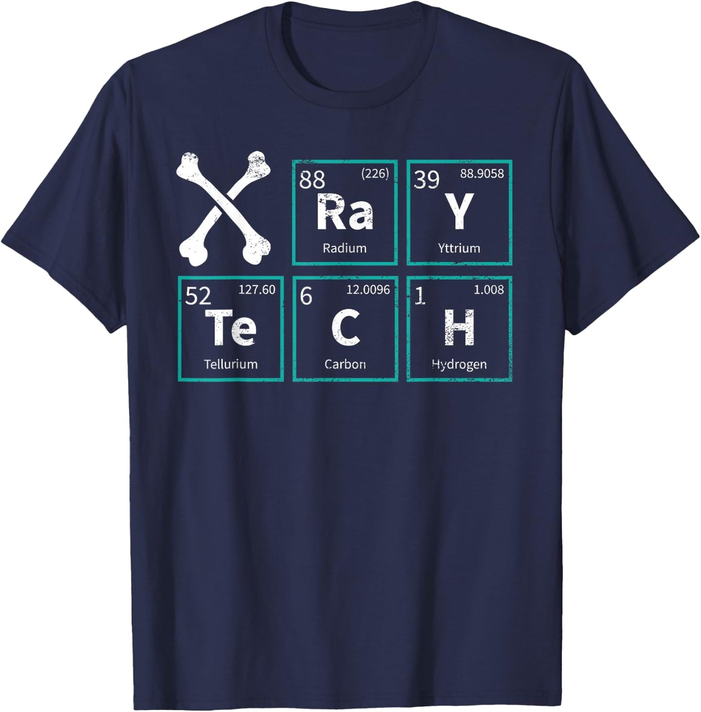 X-Ray Tech Radiologist Rad Tech Radiology Periodic Table T-Shirt - T-Shirt | Navy