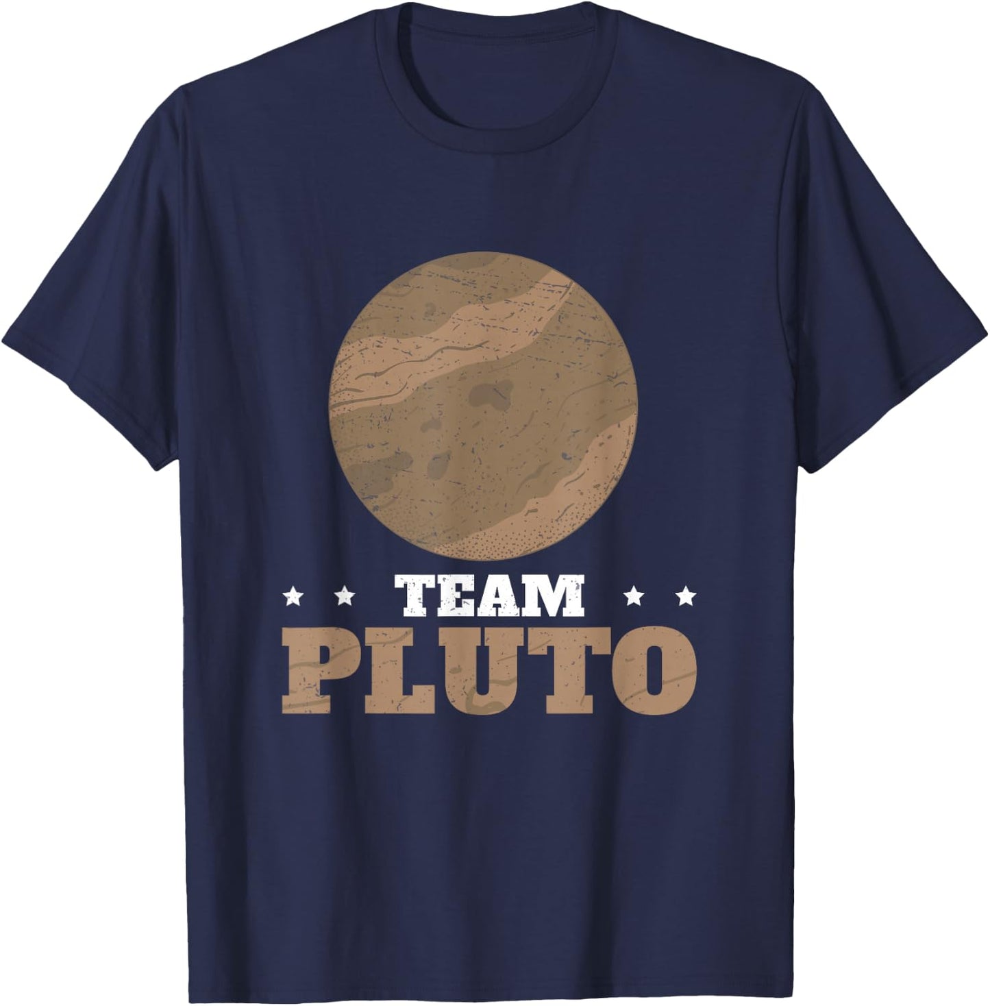 Team Pluto Awesome Dwarf Planet Astronomy Planetary Science T-Shirt - T-Shirt | Navy