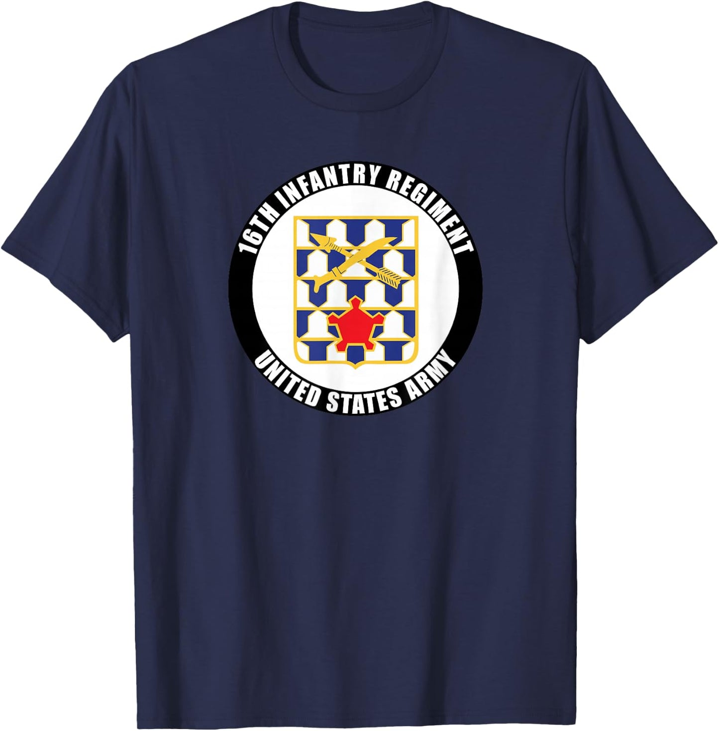 16th Infantry Regiment United States Army Veteran Military T-Shirt - T-Shirt | Navy