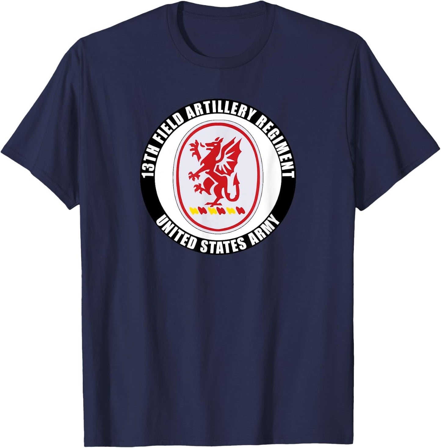 13th Field Artillery Regiment United States Army Veteran T-Shirt - T-Shirt | Navy