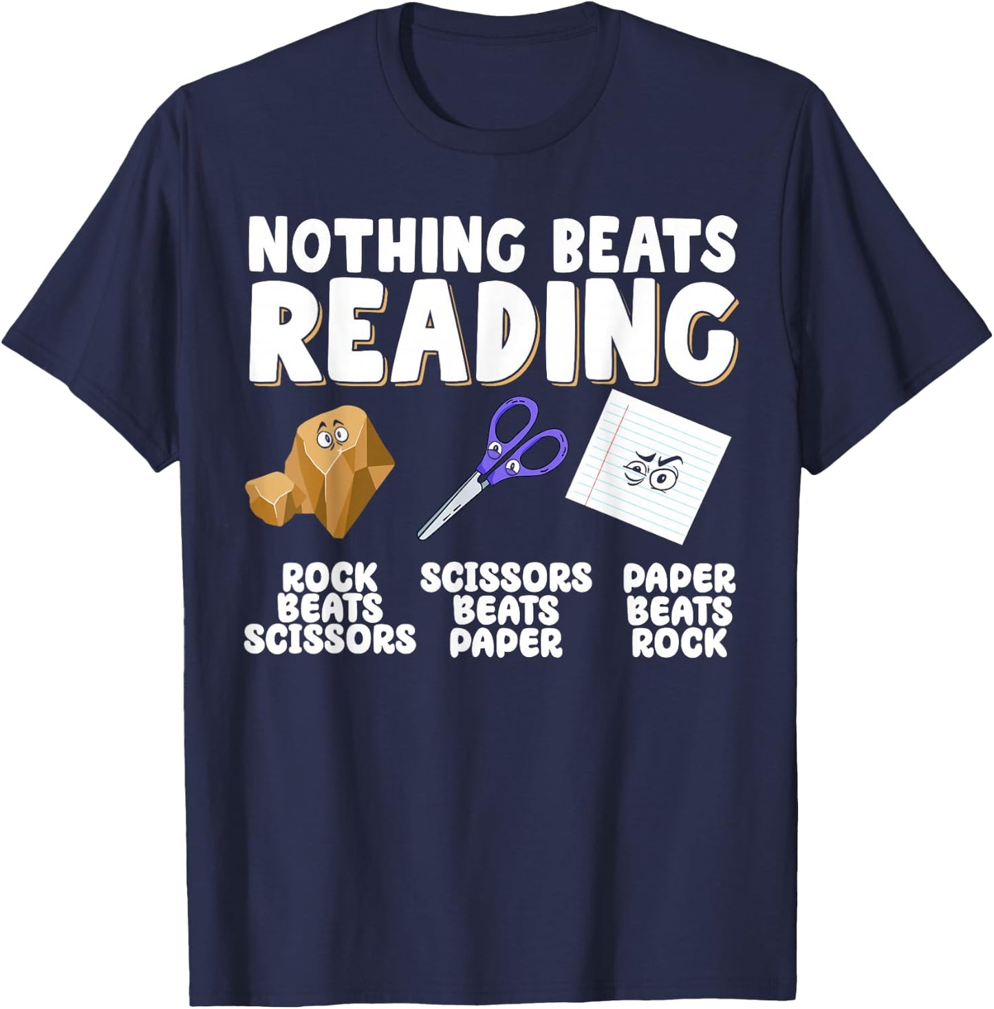 Nothing Beats Reading T-Shirt - T-Shirt | Navy