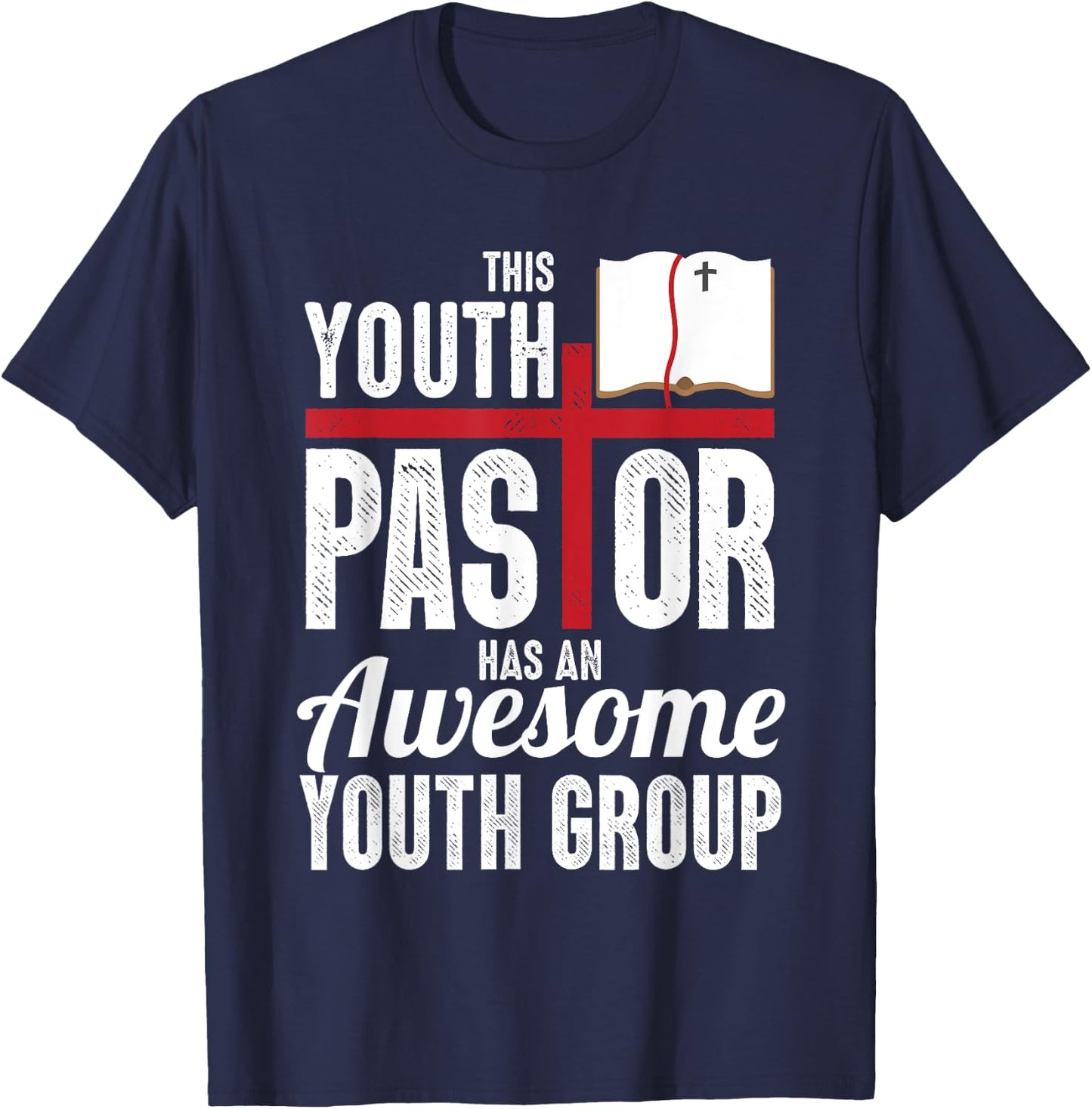 Cool Youth Pastor Art Women Christian Church Lovers T-Shirt - T-Shirt | Navy