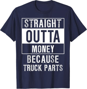 Funny Compton Outta Money Car Truck Shirts 4 Men Women Teens T-Shirt - T-Shirt | Navy
