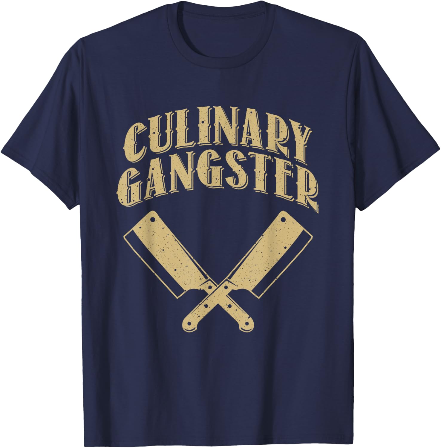 Funny Chef Art Kitchen Restaurant Cooking Lovers T-Shirt - T-Shirt | Navy