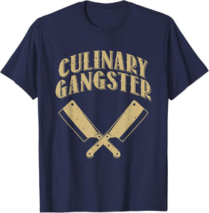 Funny Chef Art Kitchen Restaurant Cooking Lovers T-Shirt - T-Shirt | Navy