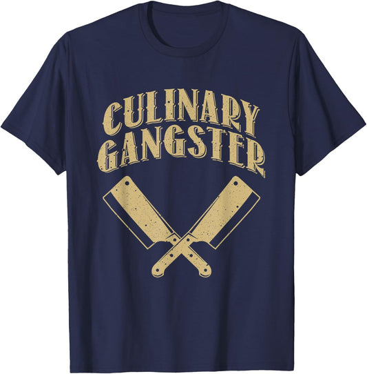 Funny Chef Art Kitchen Restaurant Cooking Lovers T-Shirt - T-Shirt | Navy