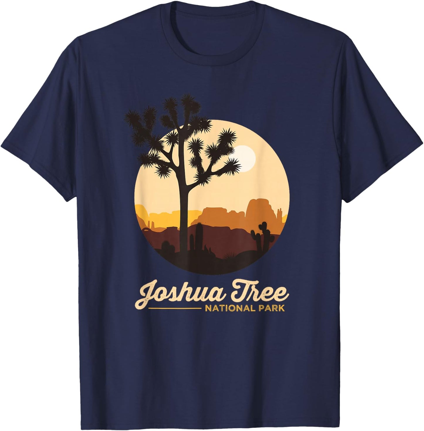 Joshua Tree Shirt Retro California Joshua Tree National Park T-Shirt - T-Shirt | Navy