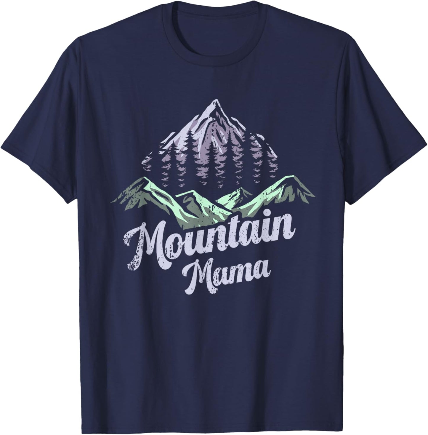 Mountain Mama Camping Hiking Mom Adventure Mothers Day T-Shirt - T-Shirt | Navy