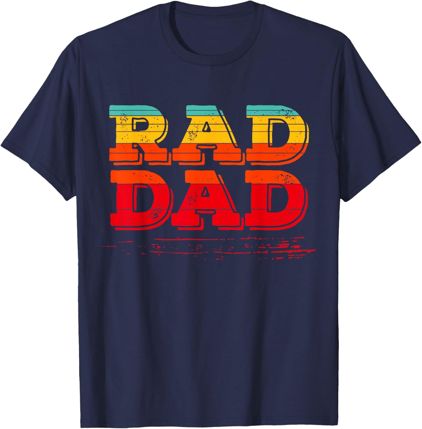 Retro Vintage Rad Dad T-Shirt - T-Shirt | Navy
