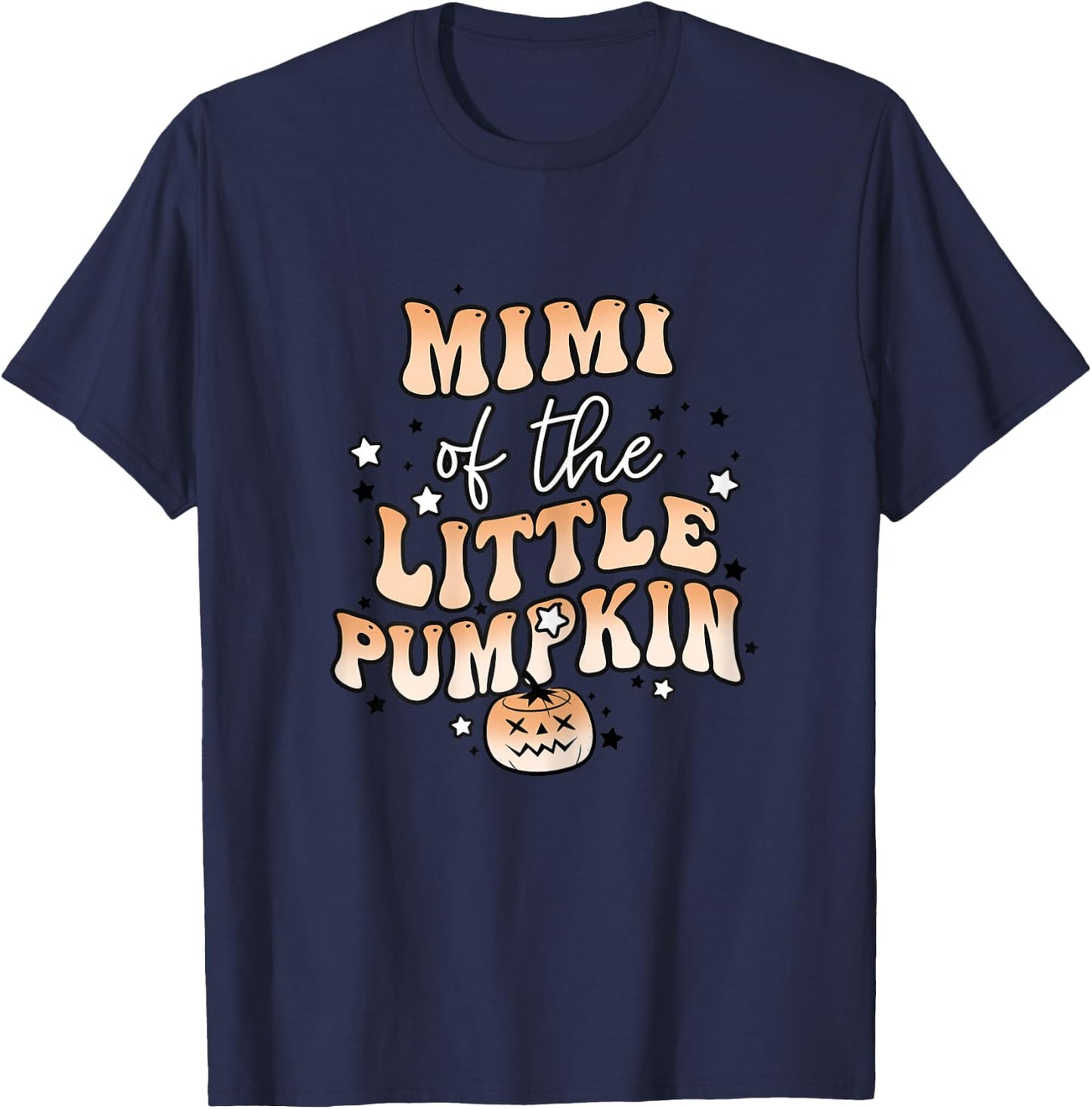 Mimi of the Little Pumpkin Halloween Cute Family Matching T-Shirt - T-Shirt | Navy