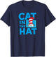 Dr. Seuss Cat in The Hat Logo Officially Licensed T-Shirt - T-Shirt | Navy
