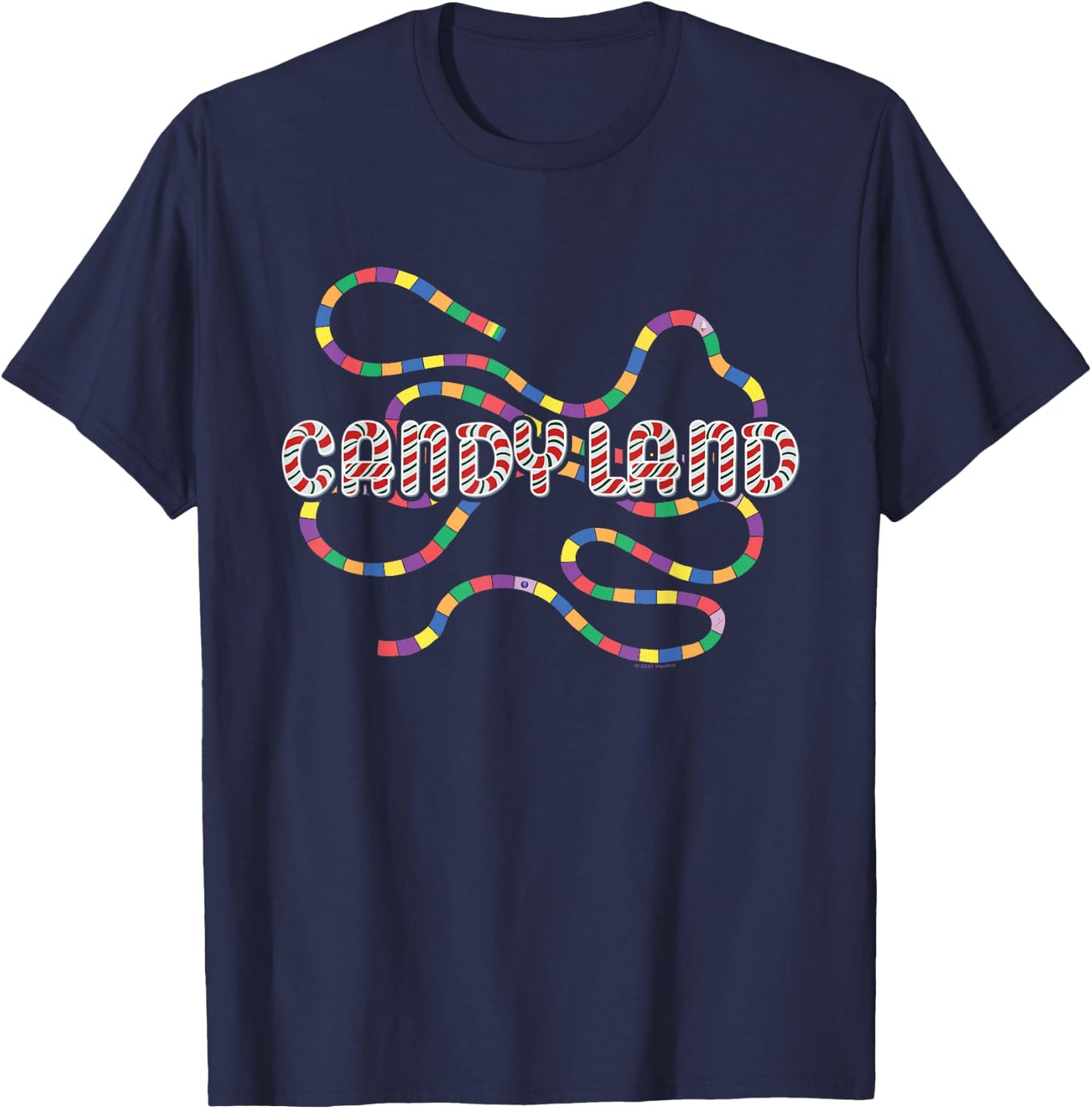 Candy Land Rainbow Trail T-Shirt - T-Shirt | Navy
