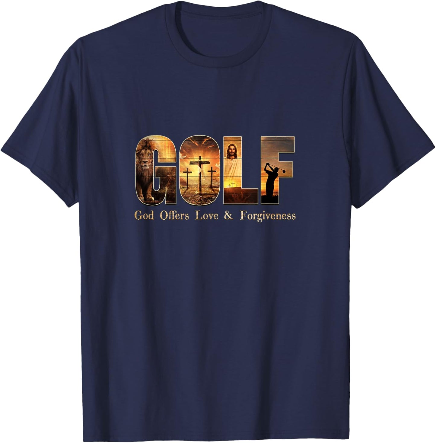 G O L F God Offers Love and Forgiveness! T-Shirt - T-Shirt | Navy