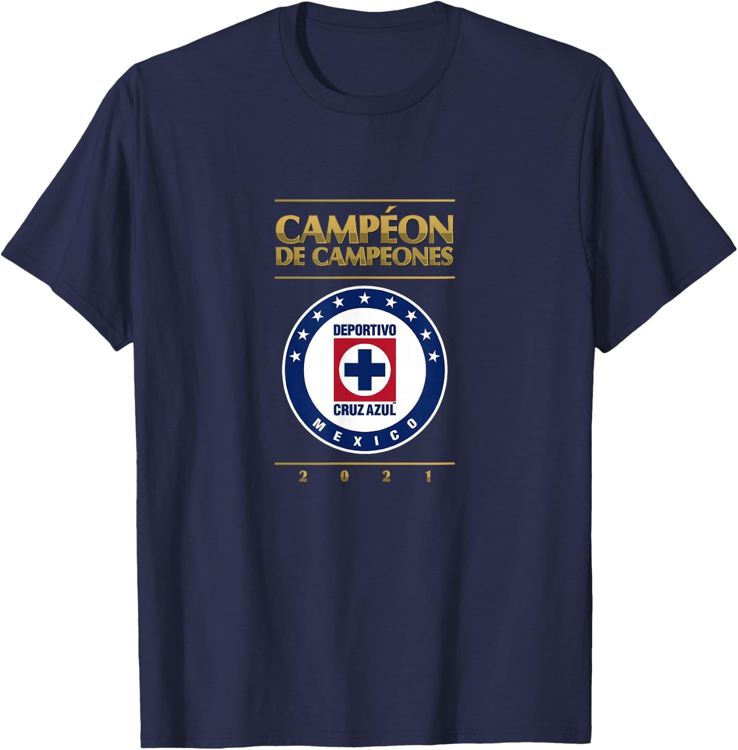 Cruz Azul Campeones 2021 T-Shirt - T-Shirt | Navy