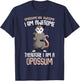 Opossums Are Awesome Possum Kids Girls Boys T-Shirt - T-Shirt | Navy