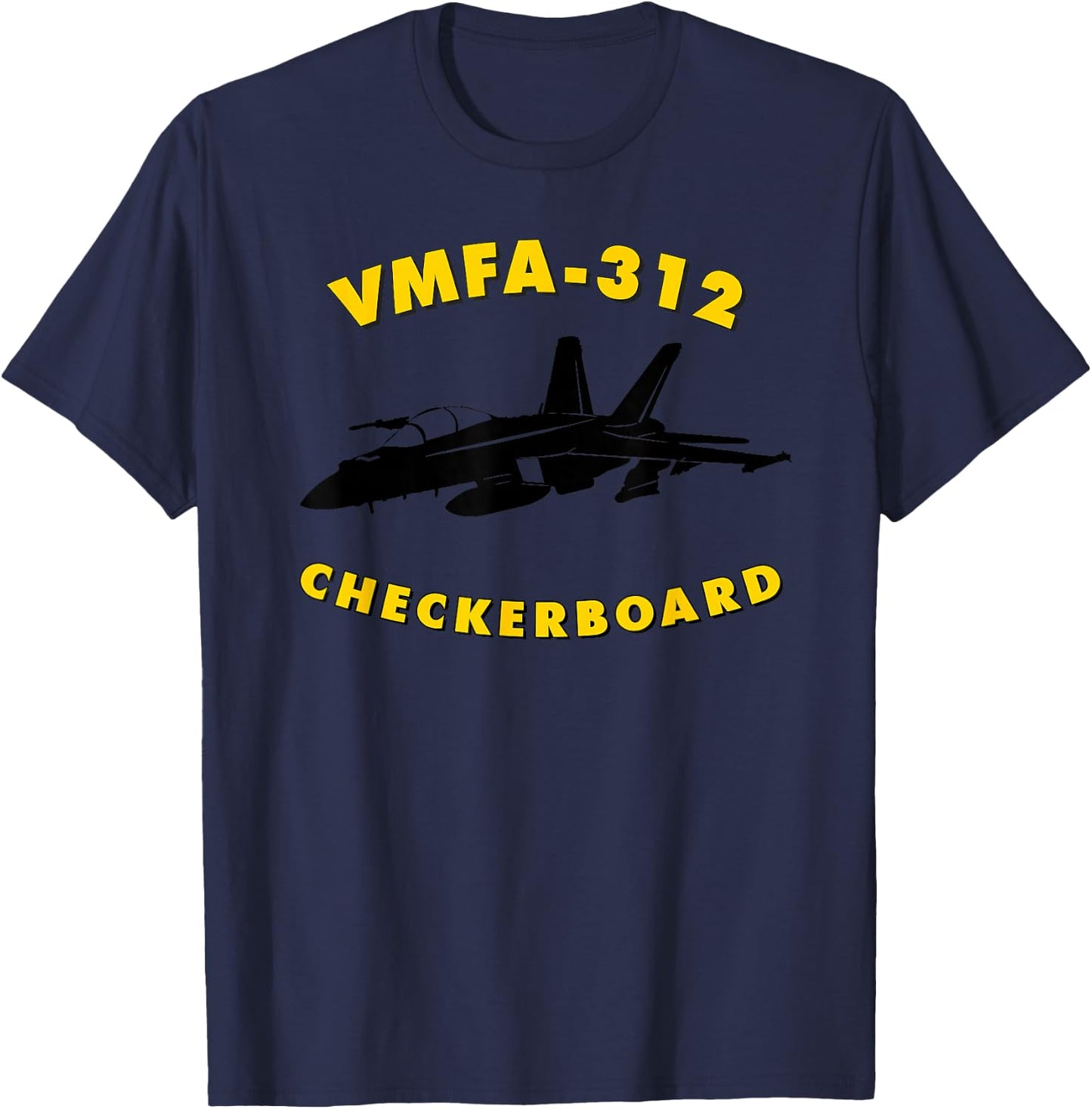 VMFA-312 Fighter Attack Squadron F/A-18 Hornet Jet T-Shirt - T-Shirt | Navy