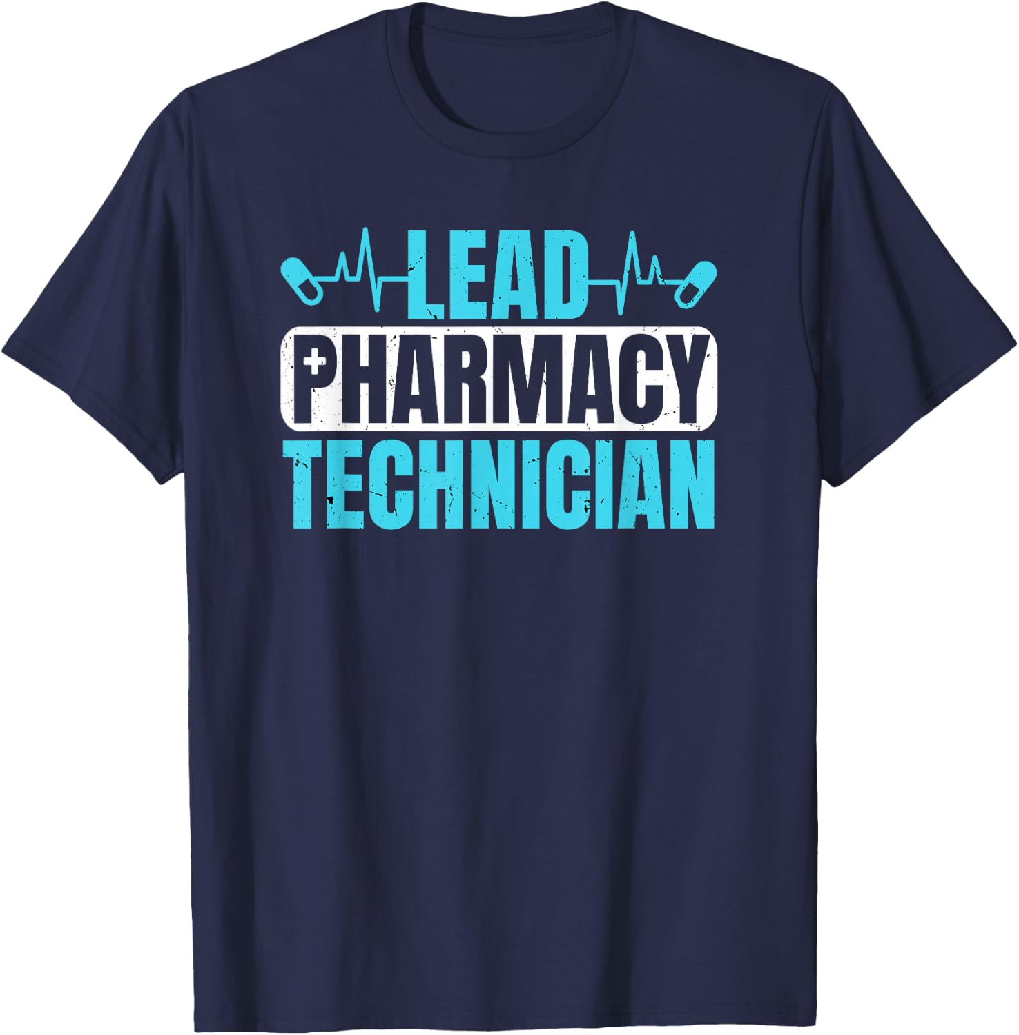 Lead Pharmacy Technician CPhT Pharmacy Tech Graduation T-Shirt - T-Shirt | Navy