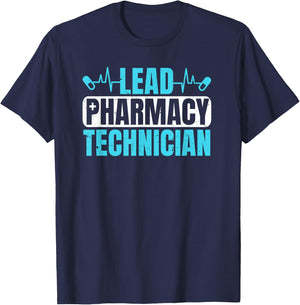 Lead Pharmacy Technician CPhT Pharmacy Tech Graduation T-Shirt - T-Shirt | Navy