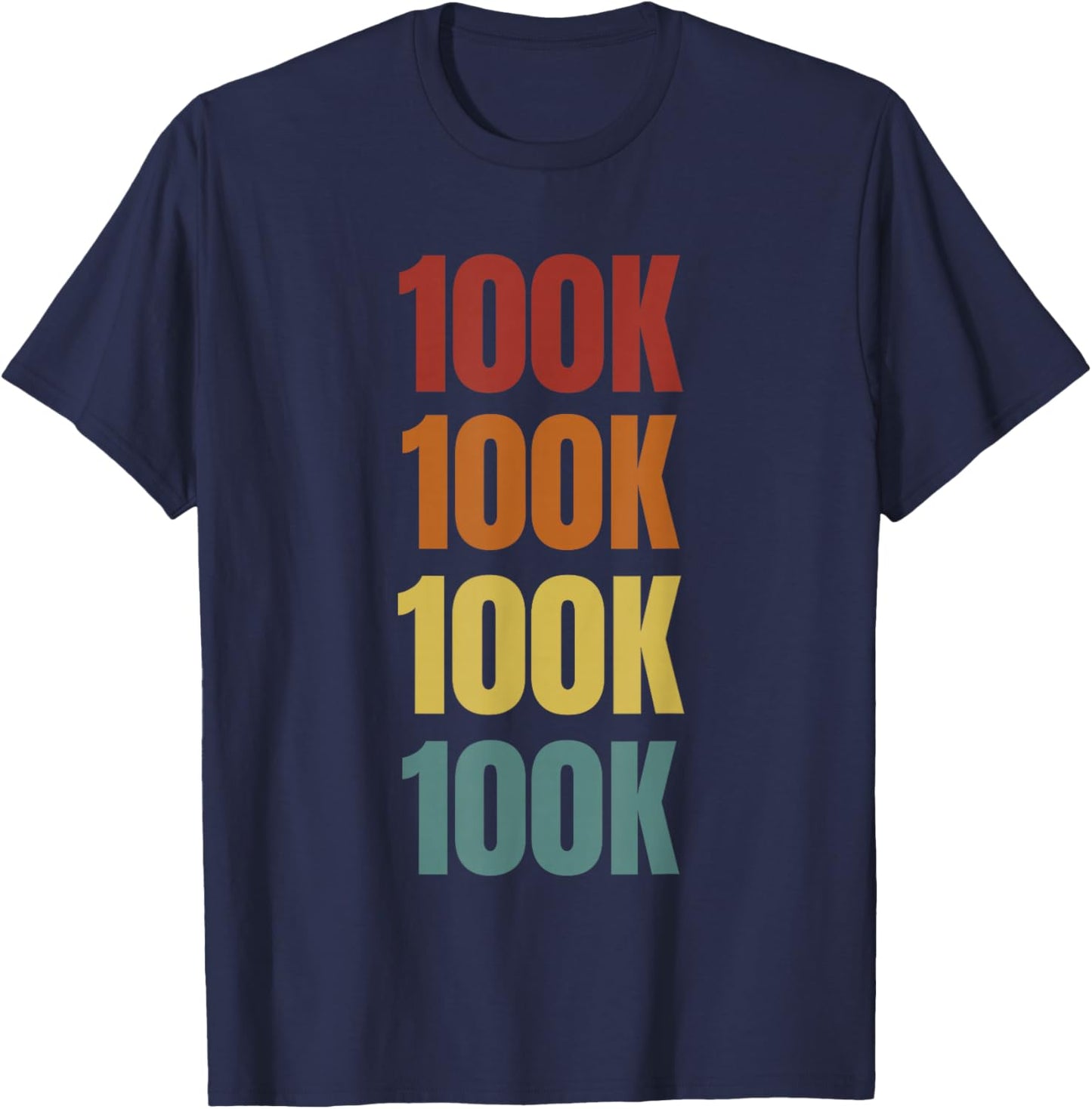 Ultra Marathon Runner Gift Retro Running 100K Endurance Run T-Shirt - T-Shirt | Navy